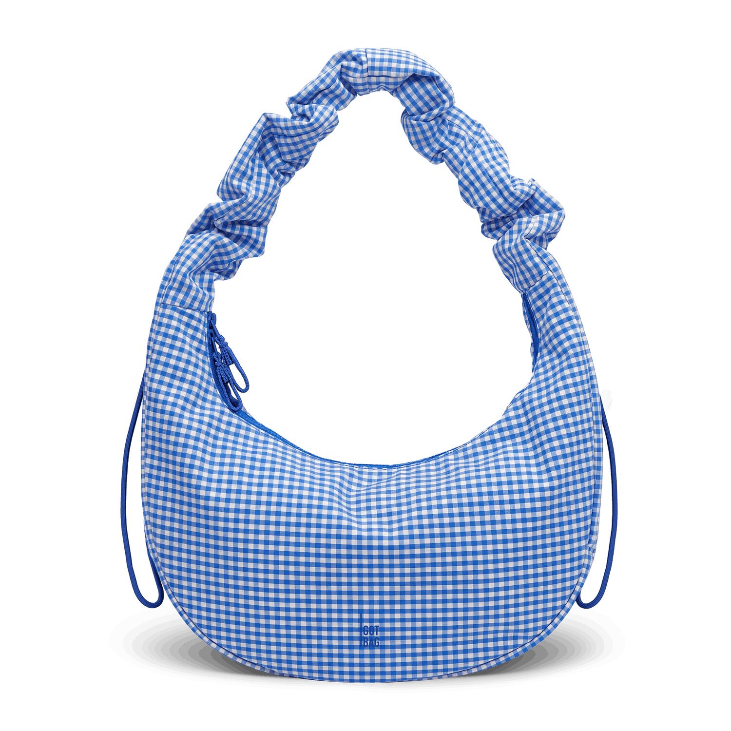Moon Ruffle taske - Vichy Cobalt